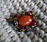 Broche V&eacute;nus Jaspe rouge
