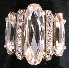 Cabochon Swarovski 4161 Marquise 21x7 mm Crystal