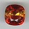 Cabochon swarovski carr&eacute; 12mm fire opal