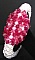 Chouchou pour cheveux en cristal rose