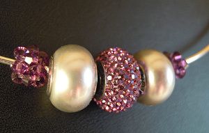 Collier torque  perles Becharmed Amethyst