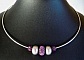 Collier torque  perles Becharmed Amethyst