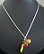 Collier argent pendentif fruits