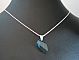 Collier argent pendentif Swarovski Avant-garde Bleu