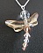 Collier argent pendentif Swarovski Libellule