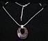 Collier argent pendentif Swarovski Helios Magma