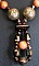 Collier &agrave; la boucle Laiton & bronze