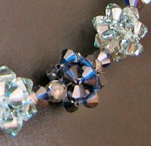Collier en boules de perles Bleu indigo