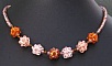 Collier en boules de perles dor&eacute;es