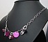 Collier coeurs et breloques Swarovski