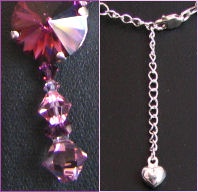 Collier Cyclade rose amethyste
