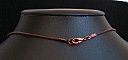 Collier ethnique perles en bois sur cuir