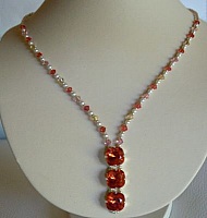 Collier Mi-long En Corail Vintage - Rouge - Années 1970/1980 - Bel état