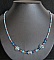Collier Millefiori Turquoise orange