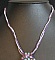 Collier multi-cordons Violet/rose en kit