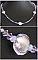 Collier Murano tendre parme