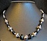 Collier Noir et argent Bali