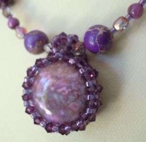 Collier Pendentif  Arena Violet