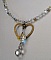 Collier pendentif Coeur Cristal