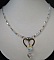 Collier pendentif Coeur Cristal