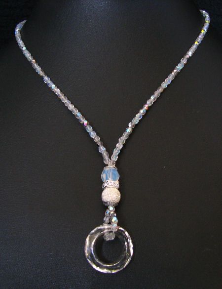 Collier pendentif Cosmic ring cristalia
