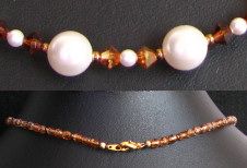 Collier Saturne ambre