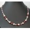 Collier Saturne rouge