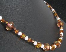 Collier Simply cuivre & blanc