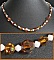 Collier Simply cuivre & blanc