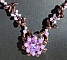 Collier Tinos Magatama Cassis
