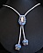 Collier Tubai Bleu opale