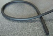 Cordon tube creux Noir 4mm par 20cm