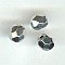 Facette 4mm argente x 20