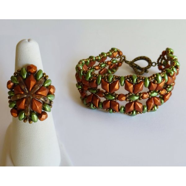 Kit bague Chevron cuivre