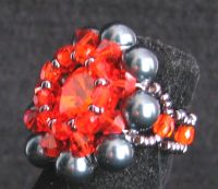 Kit bague Halloween Fire Opal