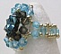 Kit bague Maddalena bleu