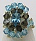 Kit bague Maddalena bleu