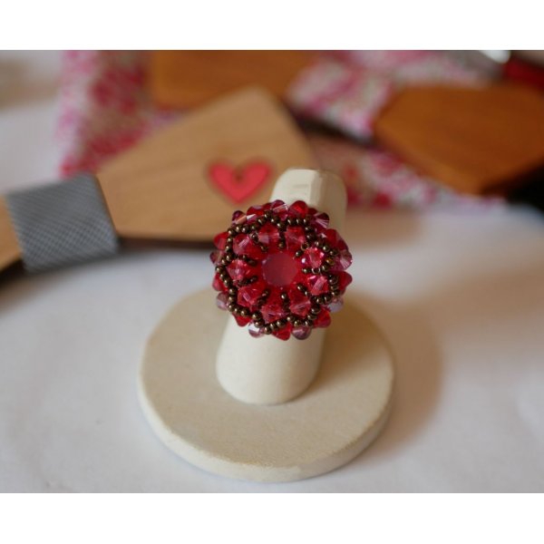 Kit bague Milos Framboise