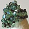 Kit bague avec strass Addison vert