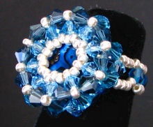 Kit bague Tanna nacre Bleu