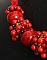 Kit collier au ruban Haranai Corail rouge