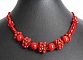 Kit collier au ruban Haranai Corail rouge