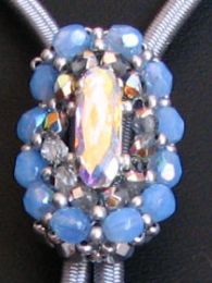 Kit collier Tubai bleu opale