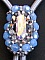 Kit collier Tubai bleu opale