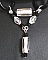 Kit collier tube en Feuille d'argent sur cuir