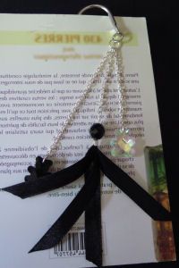 Marque-page aux nounours Noir et Crystal