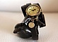 Montre bracelet triple cuir noir et sequins