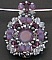 Pendentif Andros Cyclamen argent sur torque