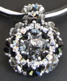 Pendentif Andros Obsidienne sur cordon