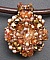 Pendentif Andros P&ecirc;che dor&eacute; sur cuir